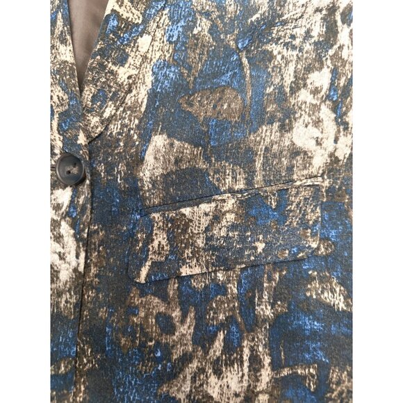 Vintage Abstract Print Womens Blazer Jacket 3/4 Sleeve size Small - Picture 7 of 12